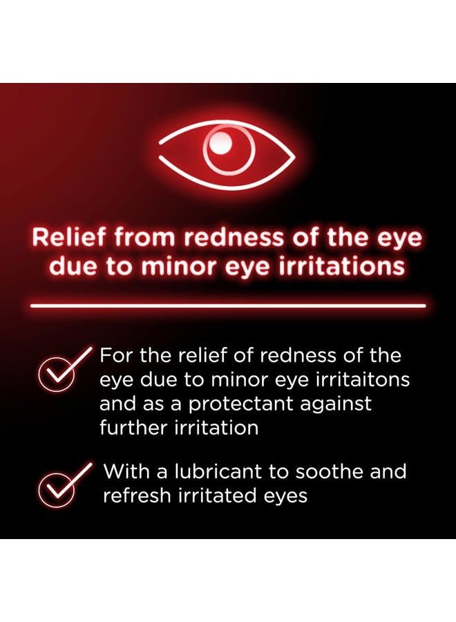 Visine Red Eye Hydrating Comfort Redness Relief and Lubricant Eye Drops to Help Moisturize and Relieve Red Eyes Due to Minor Eye Irritations Fast .28oz - Image 3